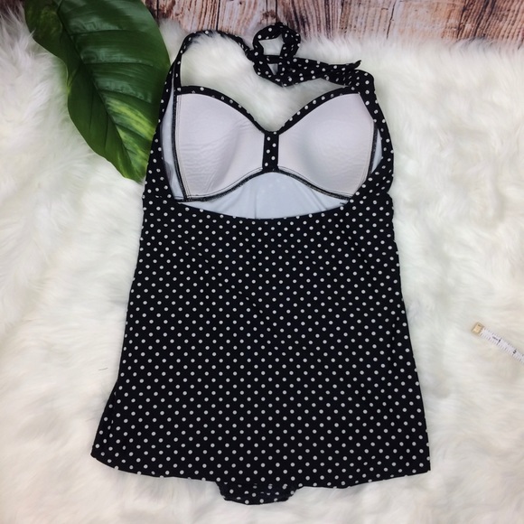 MERONA POLKA DOT RETRO STYLE ONE PIECE SWIMSUIT - Picture 2 of 14